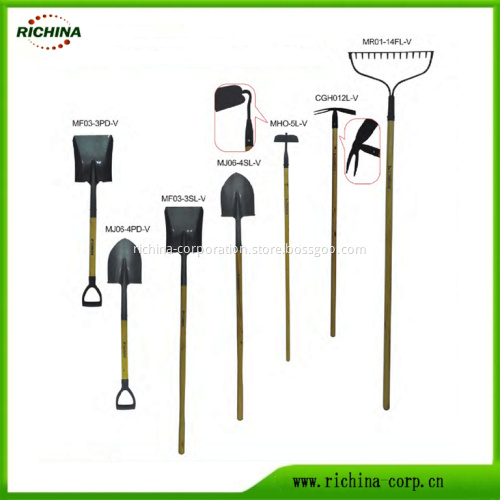 Wood Handle Digging Shovel